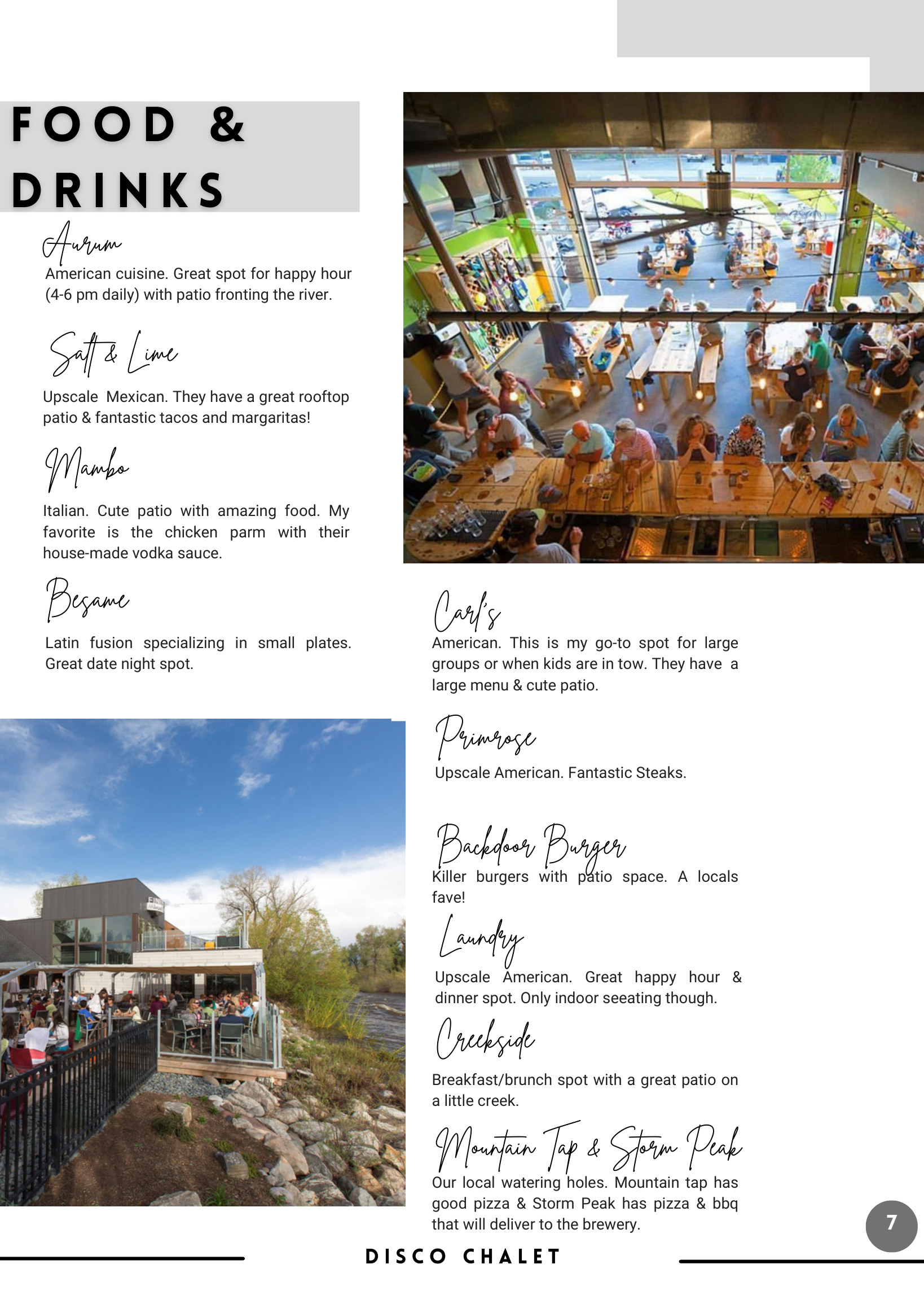 Food & drinks guide: Aurum, Salt & Lime, Mambo, Besame, Carl's, Primrose and other Steamboat favorites